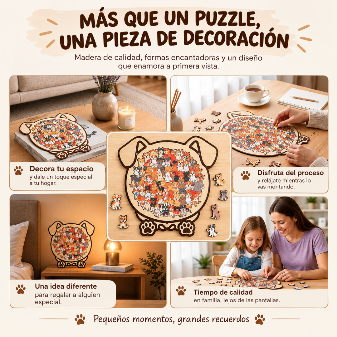 Puzzle de Madera 3D de Animales